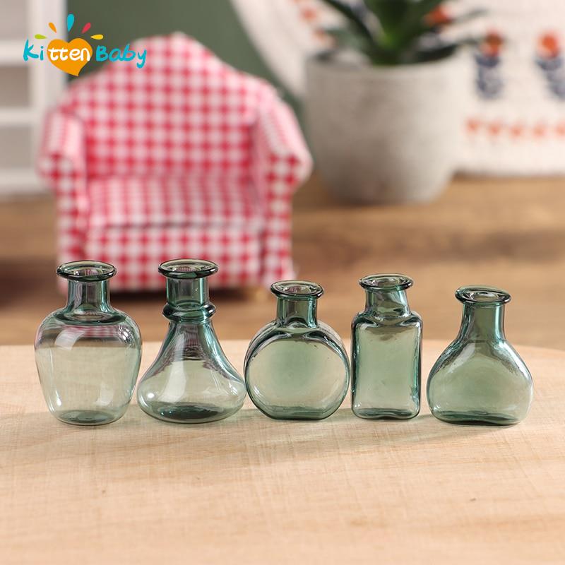 Art Craft Vase - Miniature Dollhouse Glass Vase, Mini Vaso