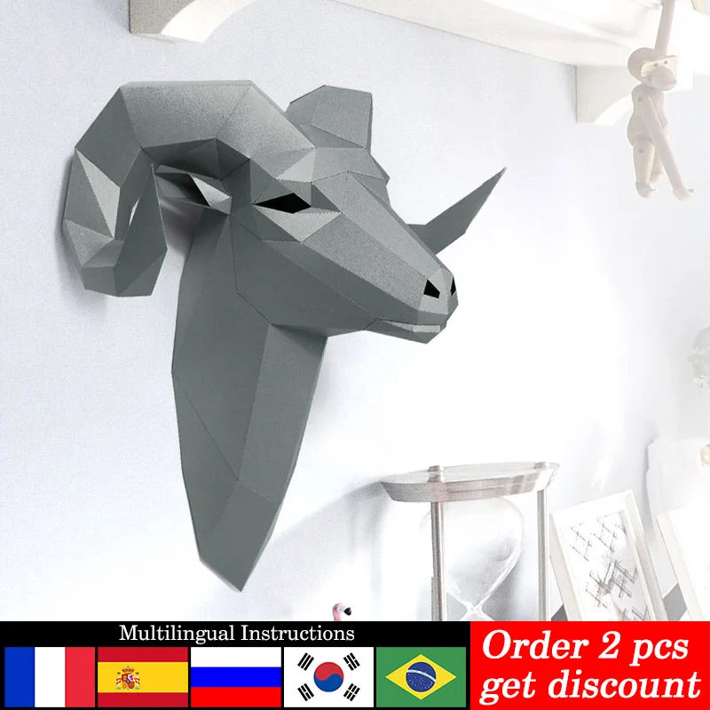 Wallpaper Art And Craft - Pré-corte bighorn ovelha selvagem animal decoração