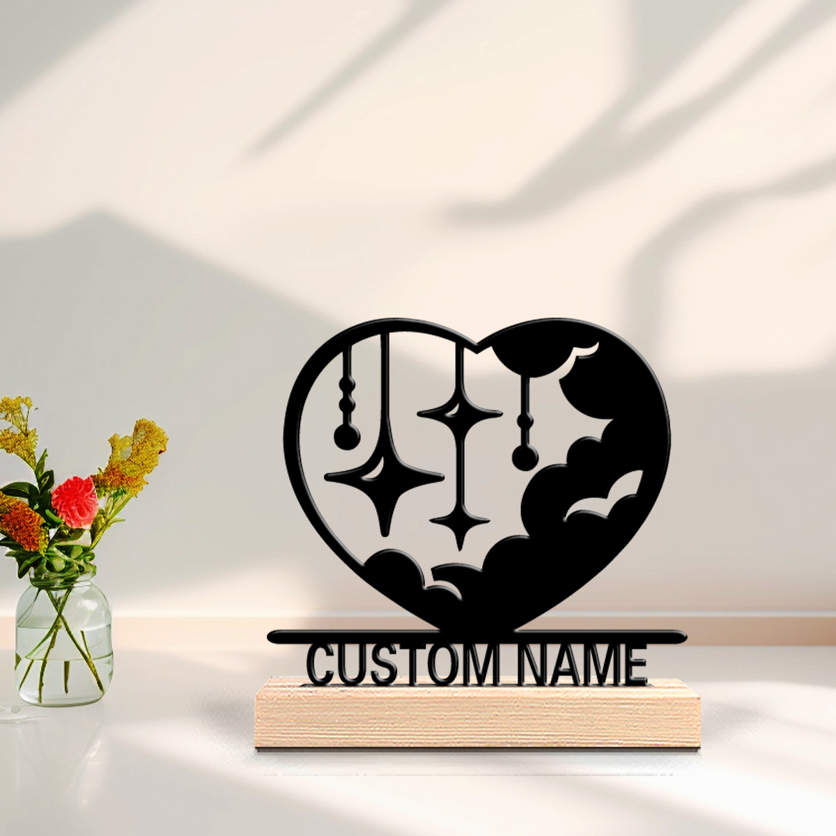 Art Craft Wood - 1 peça Estátua de Metal Personalizada