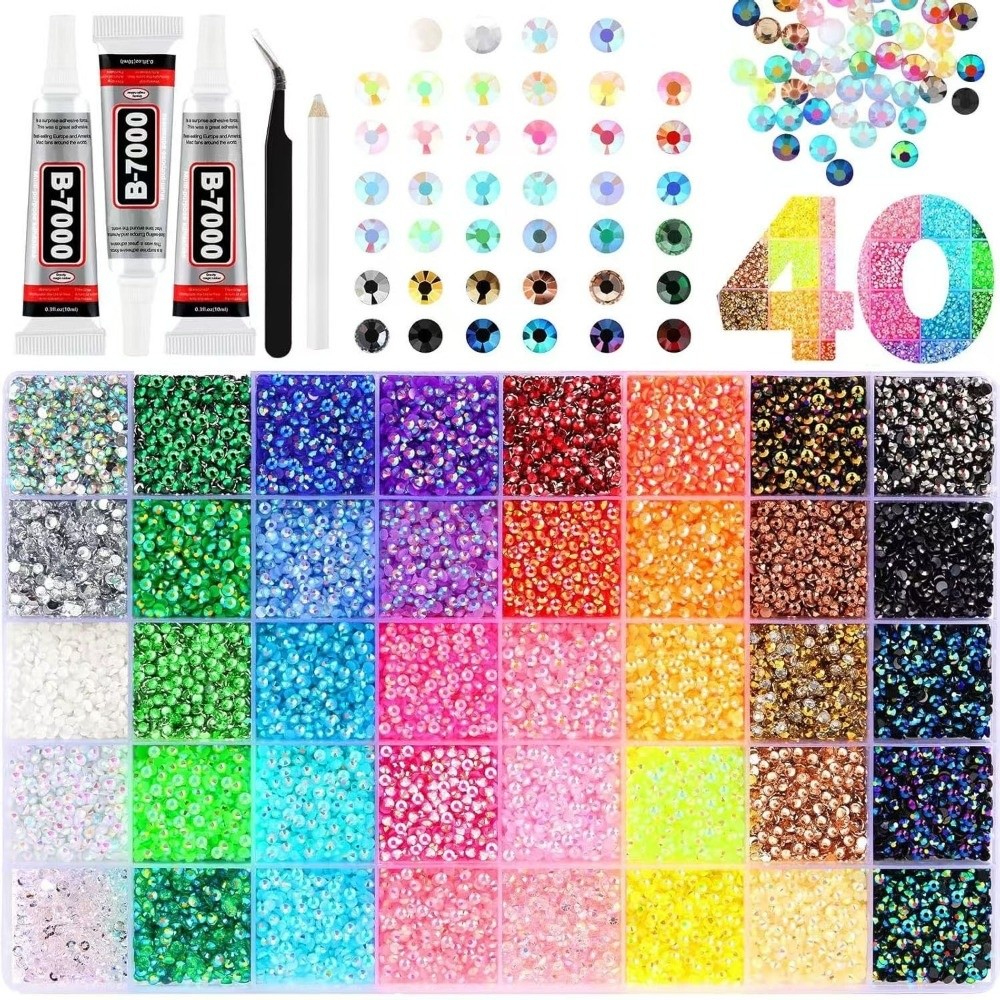 Art Craft Items - Kit de Strass de Resina Multicolorido