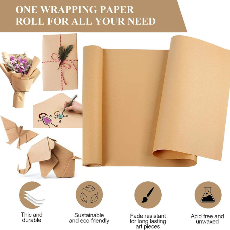 Art Craft Recycled Materials - Papel Kraft Marrom de 10M Ideal