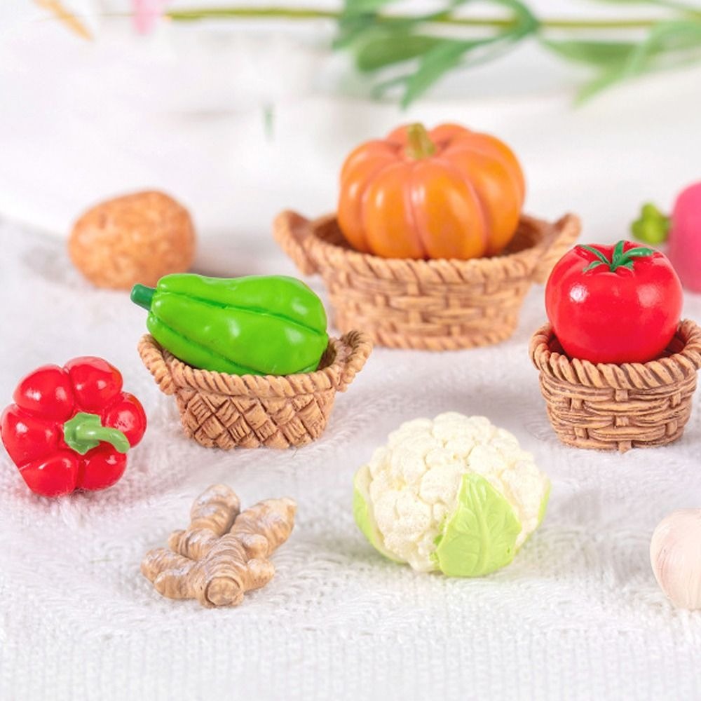 Art And Craft Vegetable - Figuras vegetais bonitos, artesanato em miniatura,