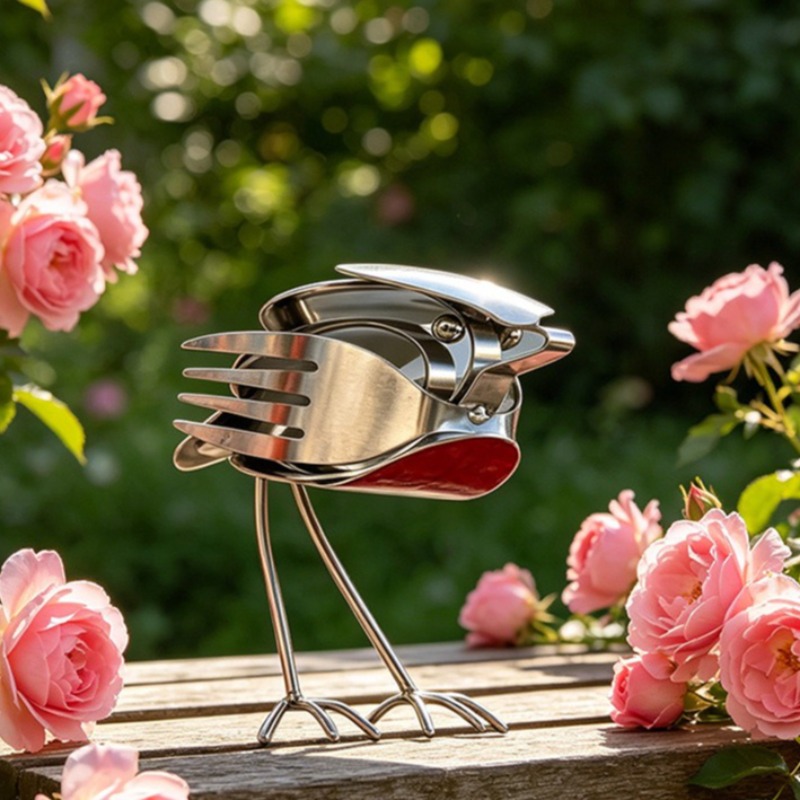 Art And Craft Recycle - Escultura de Pássaro Robin em Metal
