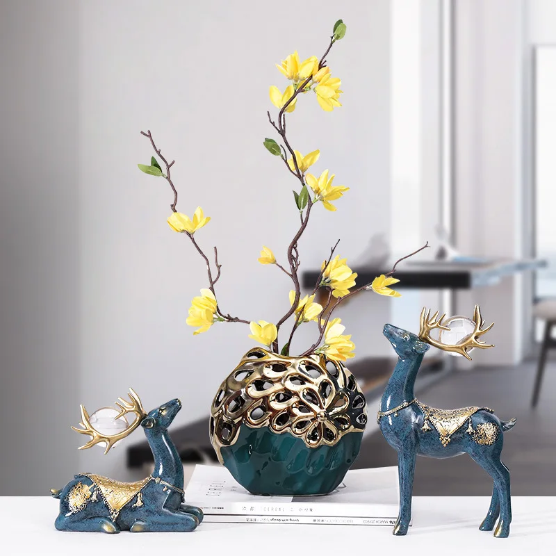 Criativo casa estatuetas decor - Art Craft Vase avaliação e preço