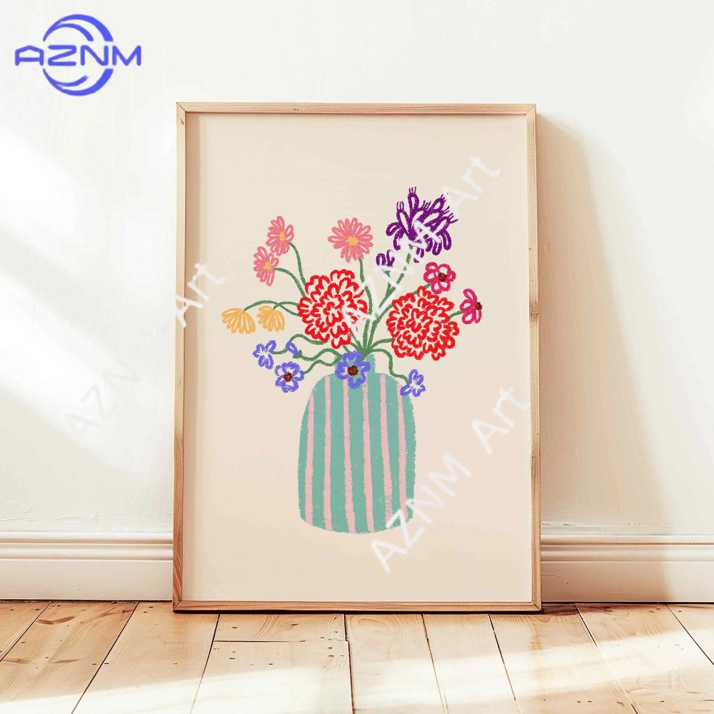 1/3 peças Pôster Abstrato de V - Art Craft Vase avaliação e preço