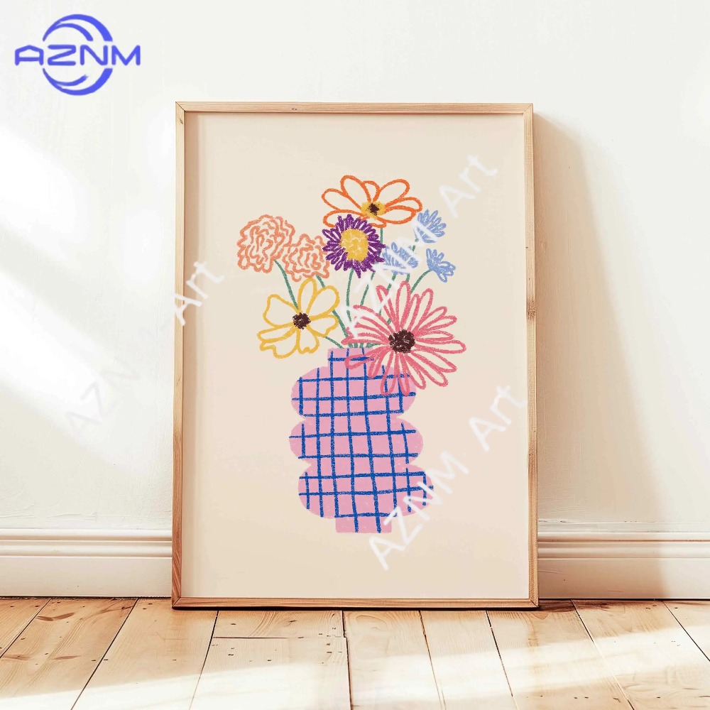 1/3 peças Pôster Abstrato de V - Art Craft Vase avaliação e preço