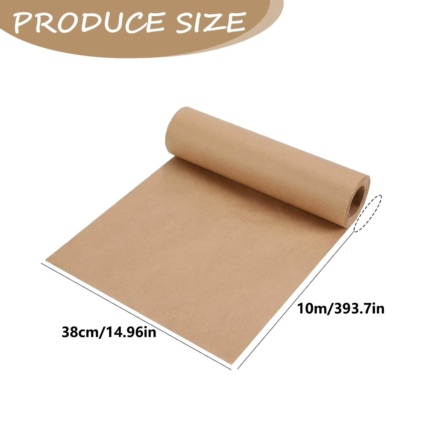 Papel Kraft Marrom Ideal para  - Art Craft Recycled Materials avaliação e preço