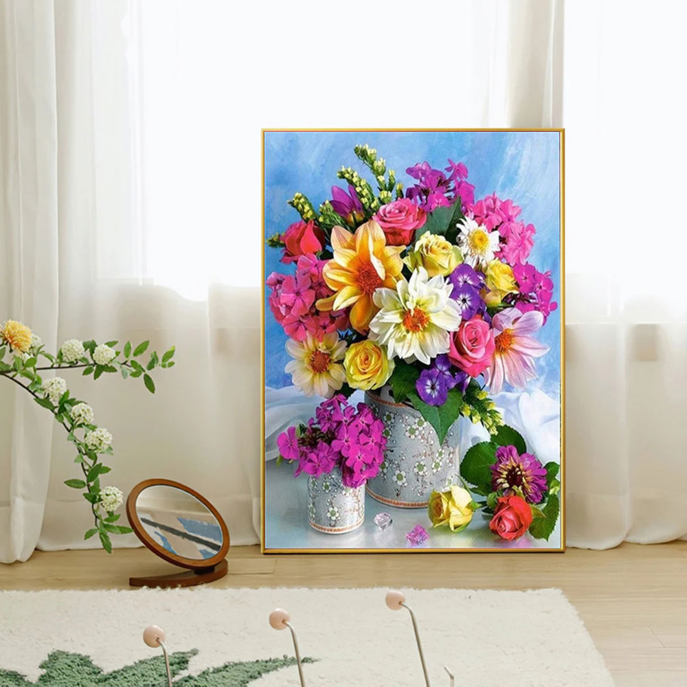 Mosaico de Diamantes Completo: - Art Craft Vase avaliação e preço