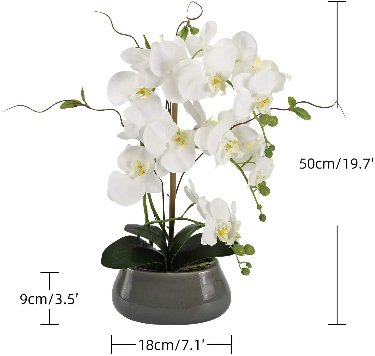 Orquídea Artificial Flores Cen - Art Craft Vase avaliação e preço
