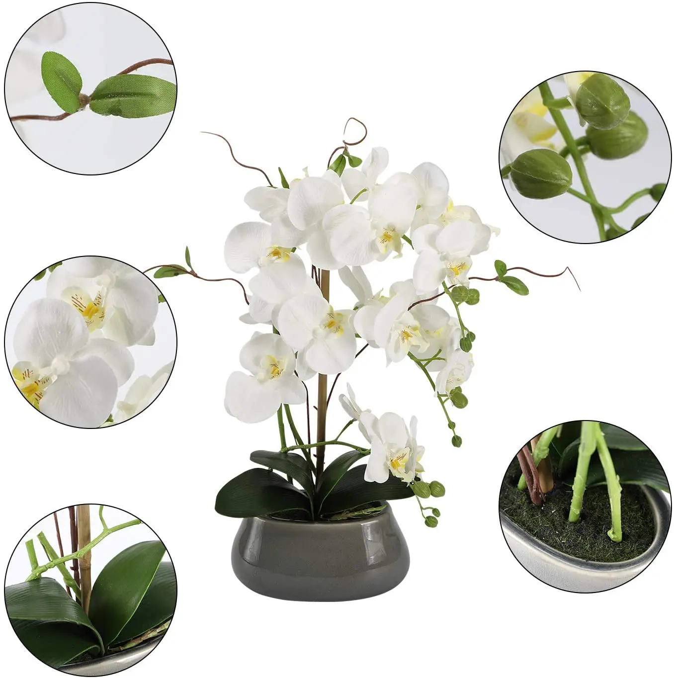 Orquídea Artificial Flores Cen - Art Craft Vase avaliação e preço