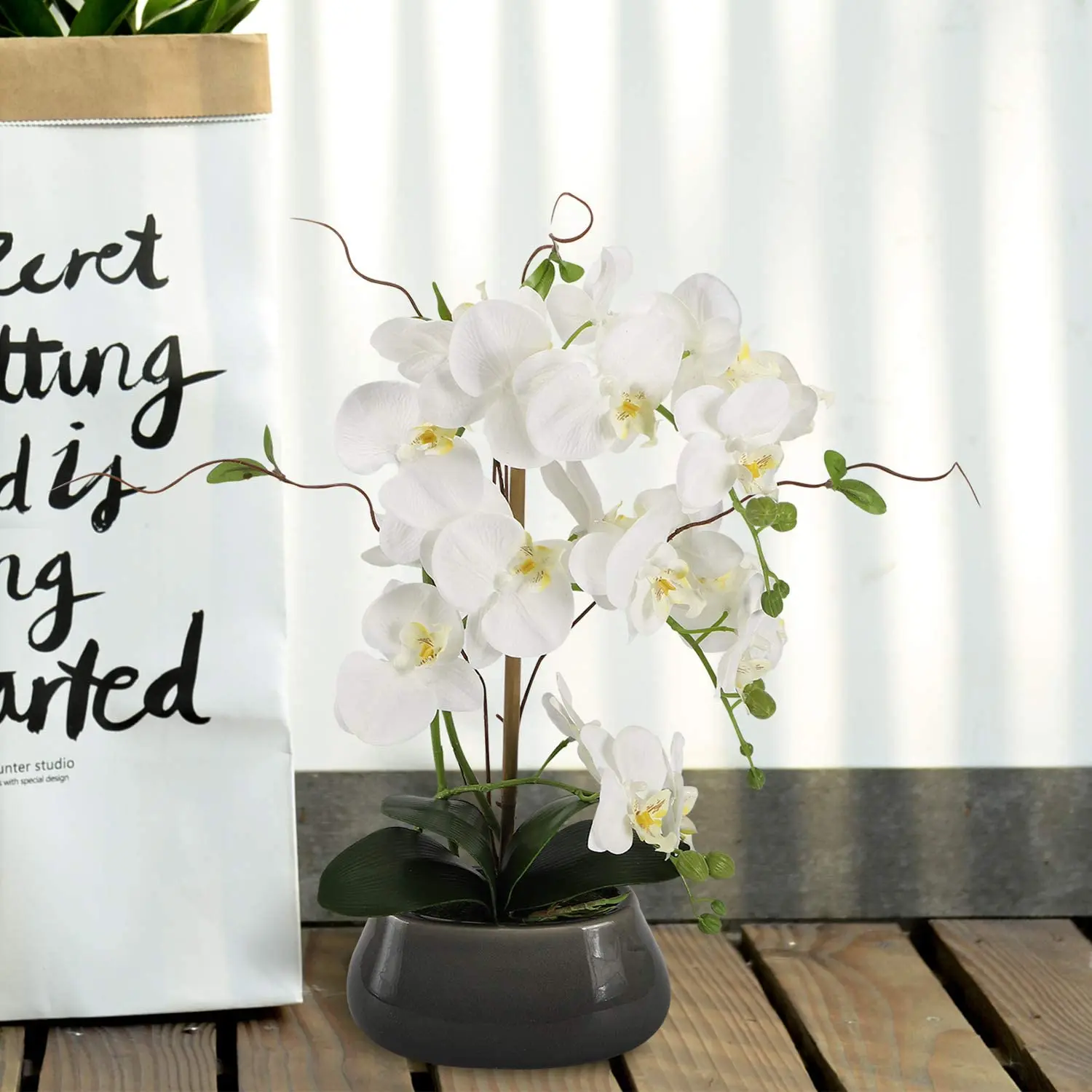 Orquídea Artificial Flores Cen - Art Craft Vase avaliação e preço