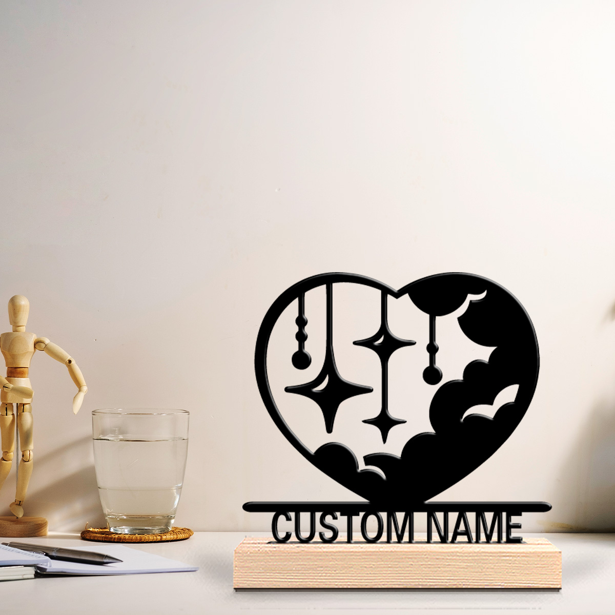 1 peça Estátua de Metal Person - Art Craft Wood avaliação e preço