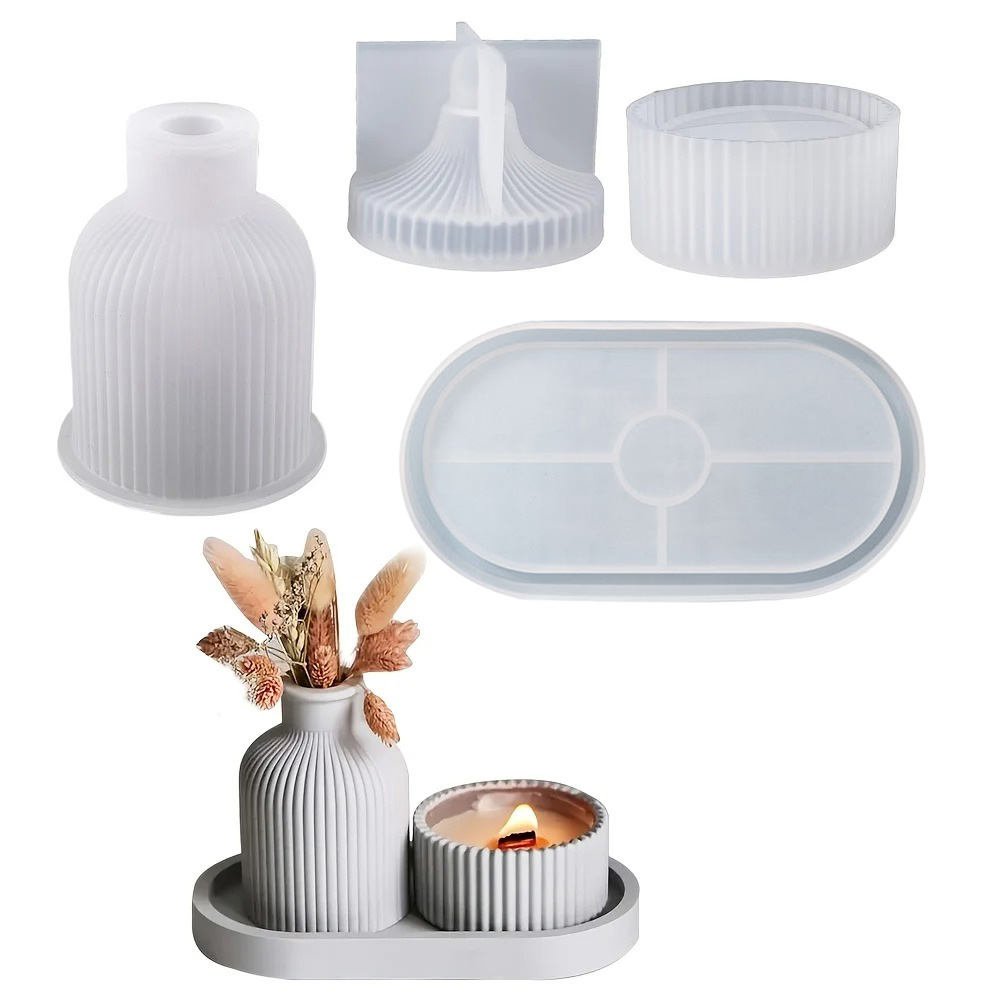 Molde de bandeja oval de silic - Art Craft Vase avaliação e preço