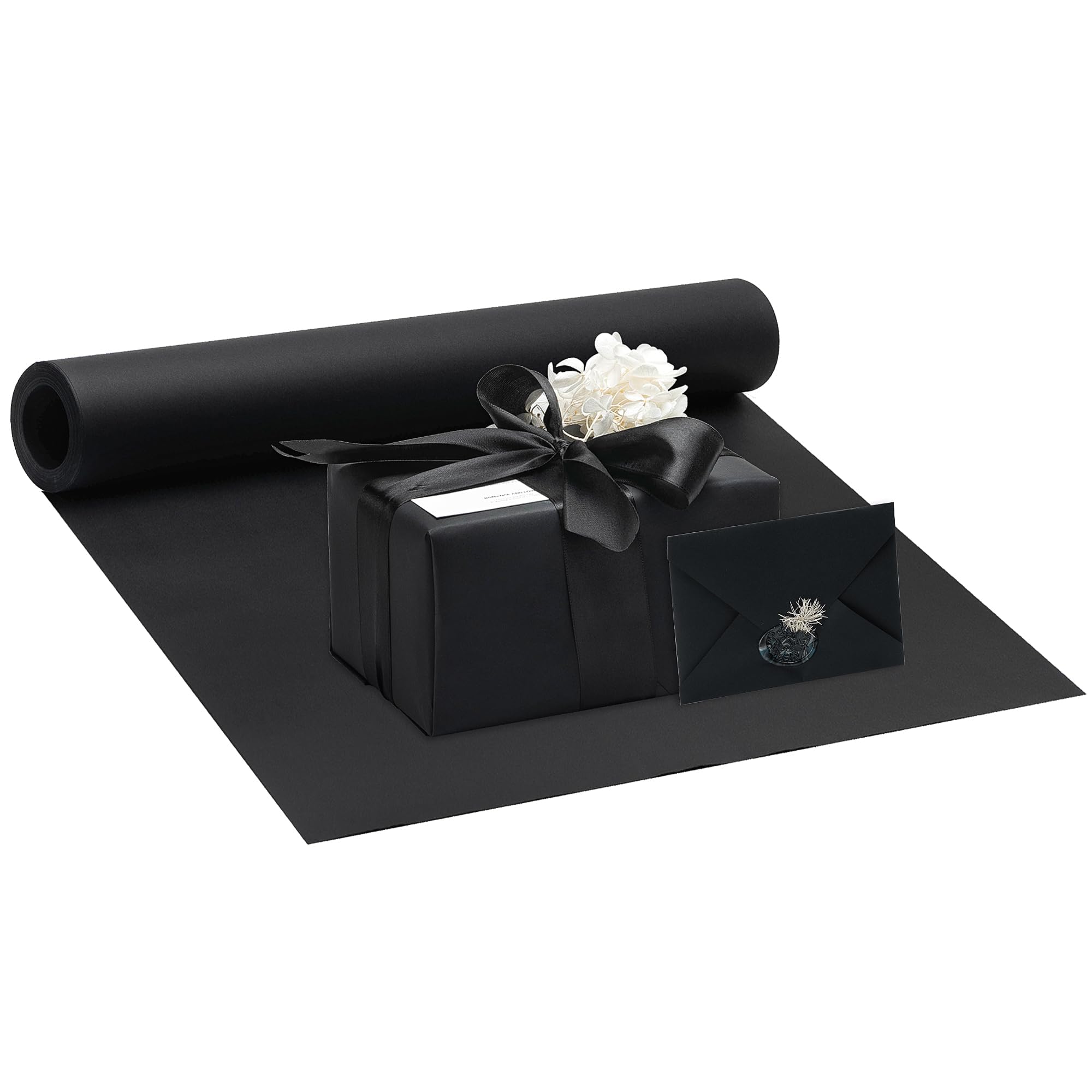 Papel kraft preto para embrulh - Wallpaper Art And Craft avaliação e preço