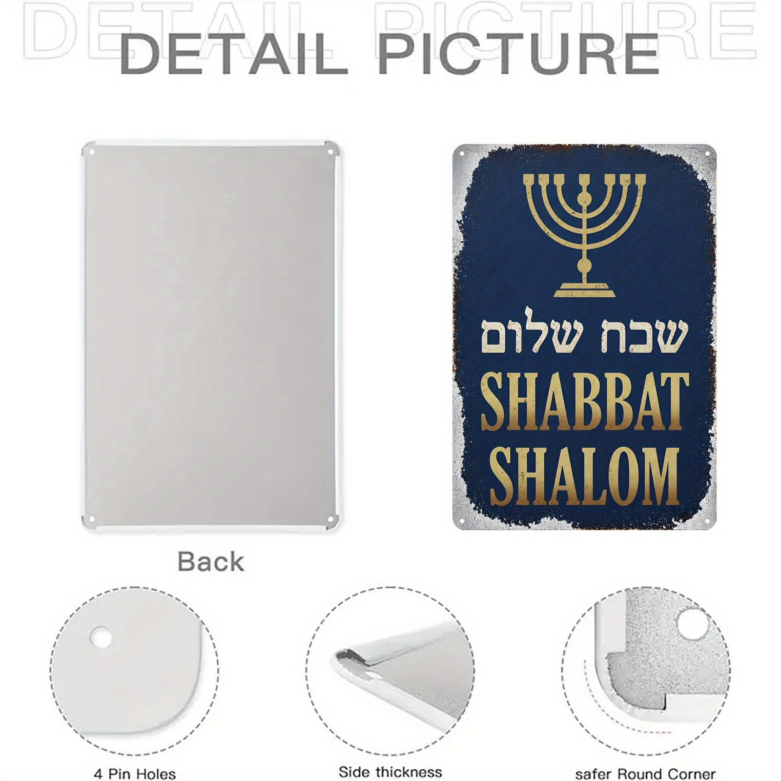 CIFBUY Placa de Menorá Judaica - Art & Craft Zone avaliação e preço