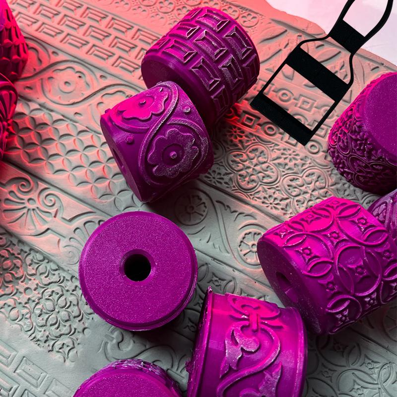 Rolo de Cerâmica Texturizado p - Art Craft Workshop avaliação e preço