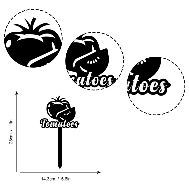 Marcadores para hortas de toma - Art And Craft Vegetable avaliação e preço