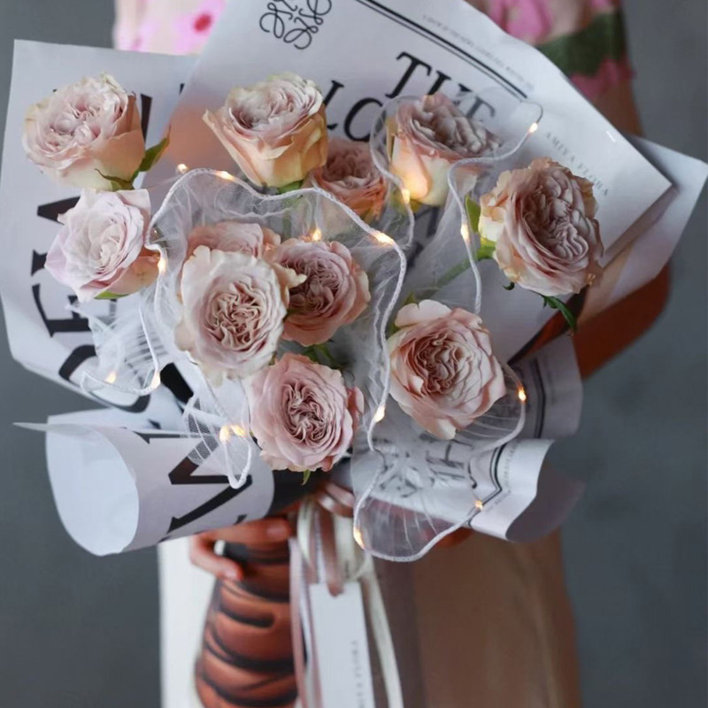 1 pçs led flor papel de embrul - Art Craft Items avaliação e preço