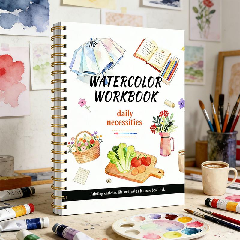 Caderno de aquarela com espira - Art Craft Items avaliação e preço