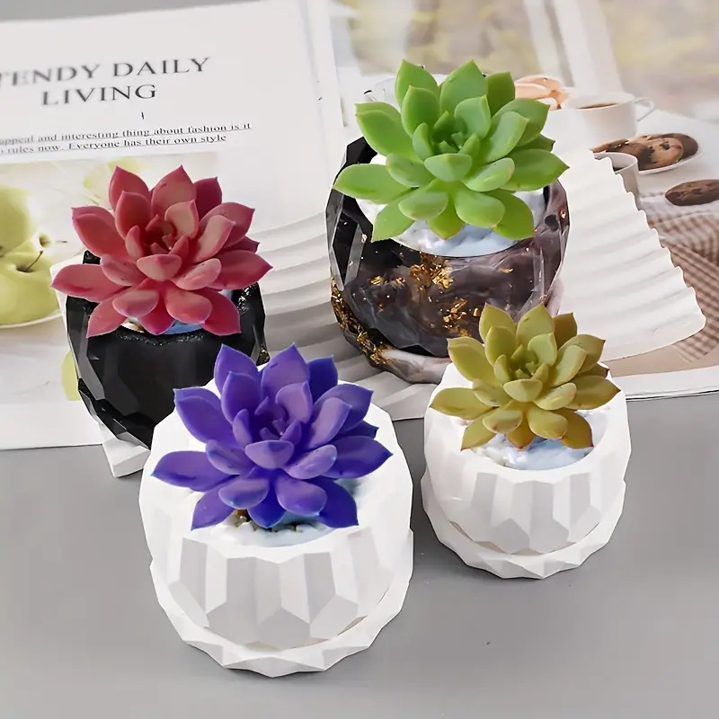 1 conjunto de moldes de planta - Art Craft Vase avaliação e preço