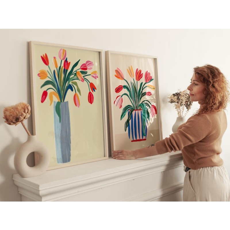 Arte de Parede em Lona com 2 P - Art Craft Vase avaliação e preço