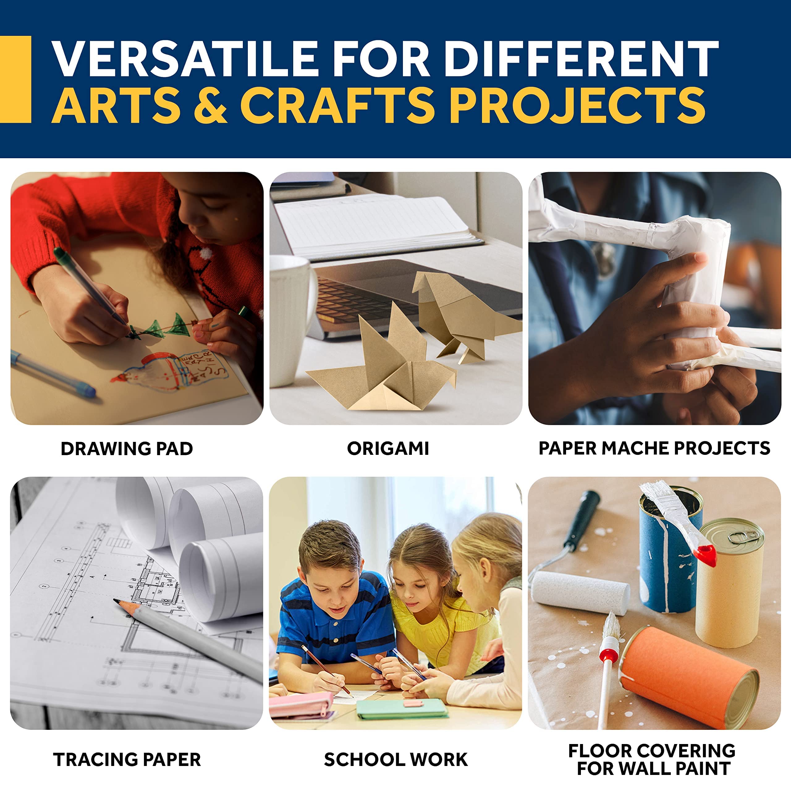 Papel kraft marrom ideal para  - Art Craft Recycled Materials avaliação e preço