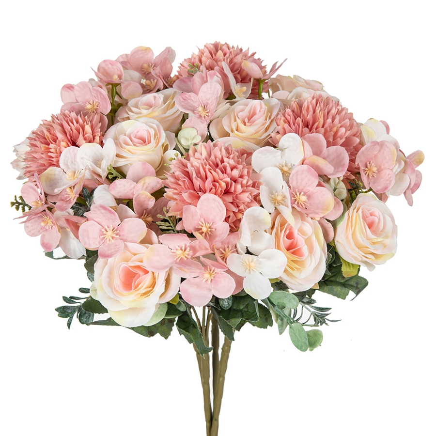 1/4 pçs flor artificial rosa c - Art Craft Vase avaliação e preço