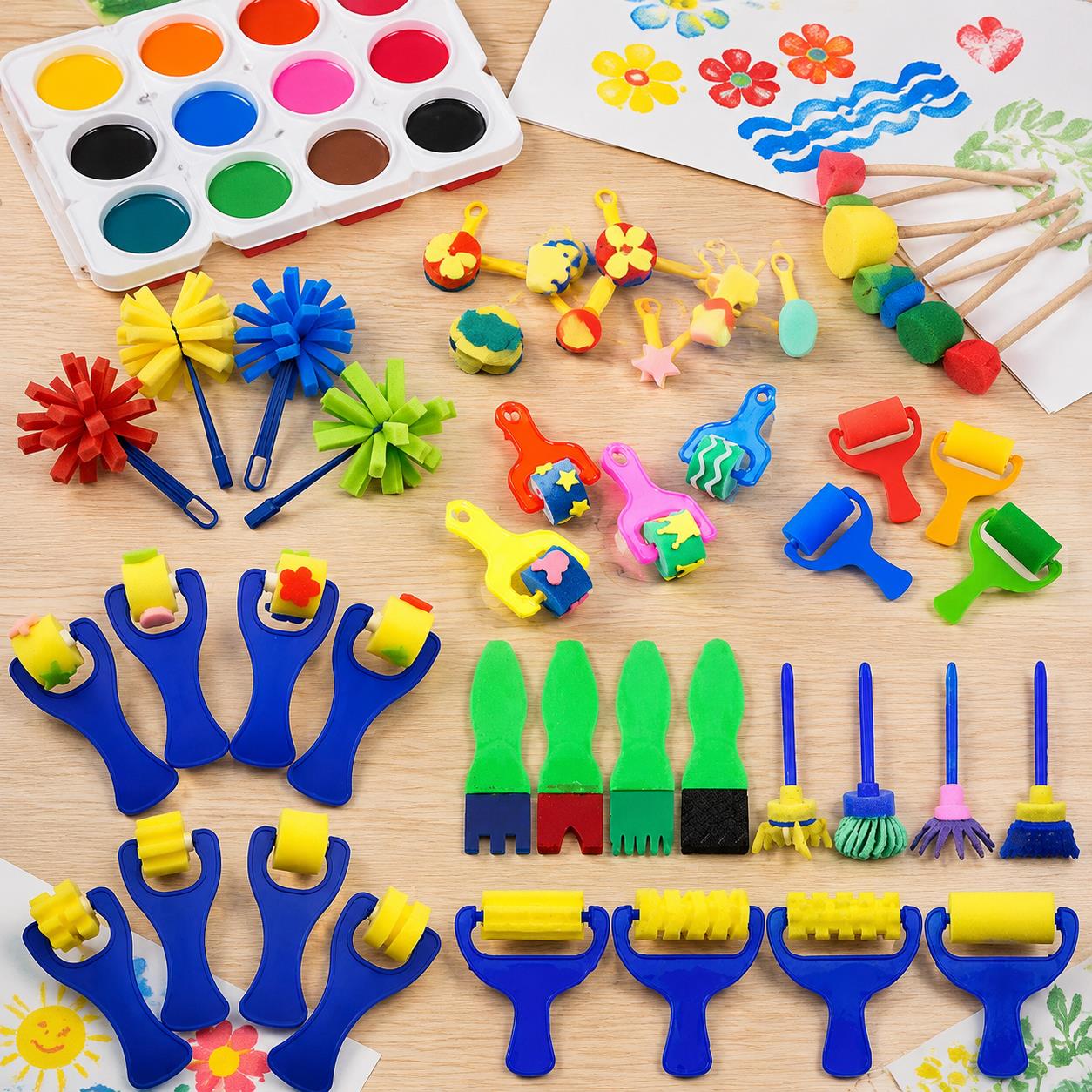 Pacote de esponjas e pincéis p - Art Craft Workshop avaliação e preço